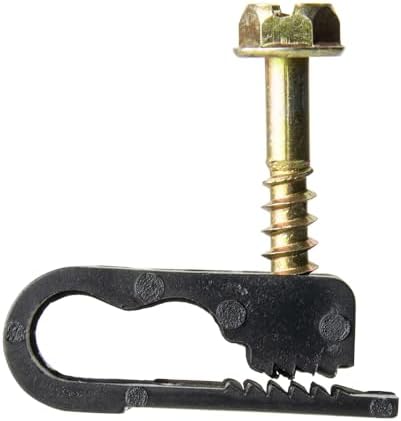 Skywalker Dual Cable Flexible Screw Clips (Pack of 100 / Black) by Skywalker