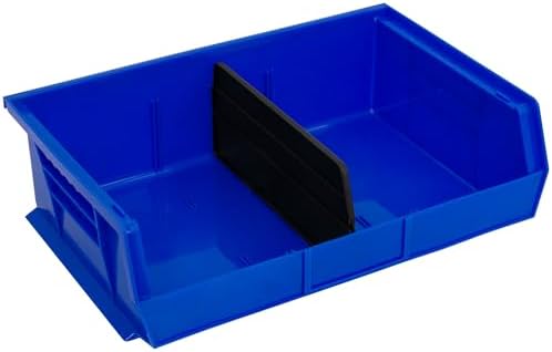 Akro-Mils 40230 Plastic Length Dividers for AkroBins Stackable Storage Bins Models 30230, 30235, 30255, Custom Storage Inserts for Tools, Crafts & Supplies, 6-Pack, Black - Image 2