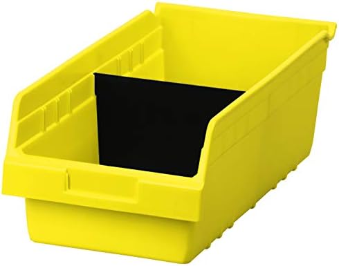 Akro-Mils 40040 Plastic Width Dividers for 6" Tall ShelfMax Shelf Bins Models 30080, 30088, and 30084, Custom Storage Inserts for Tools, Crafts & Supplies, 12-Pack, Black - Image 3