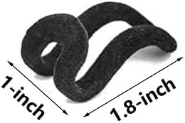 WARMBUY Velvet Cascading Hanger Connector Hooks Organizer, Black, 40 Pack - Image 2