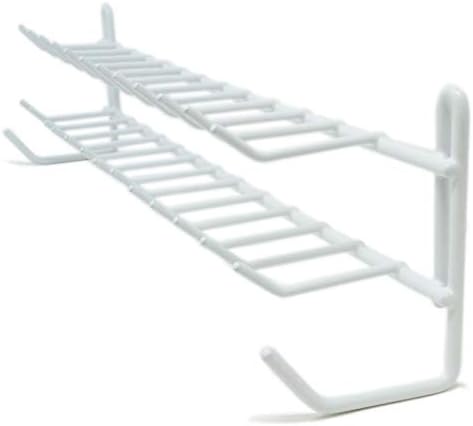 Huji Wall Mount Tie and Belt Rack Organizer, White (3 Pack)… - Image 2
