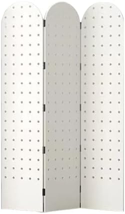 2-5 Panels Pegboard Partition Screen,Folding Pegboard Room Divider,Room Divider Wall with Foot Brackets,Convenient for Bedroom Market Jewelry Store(Style 2,180x40cm-3 Panel) by ZFUCMAYL