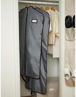 Covermates Garment Bag Set for Closet Storage and Travel, 24"W x 54"L, Grey - Image 4