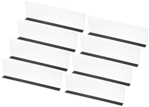 PATIKIL 8 Pack Shelf Dividers for Closet Organization, 15.8x1.6x4.8 Acrylic Magnetic Closets Separator Kitchen Cabinet Shelves Under Bed Blocker for Bedroom Kitchen Office, Clear by PATIKIL