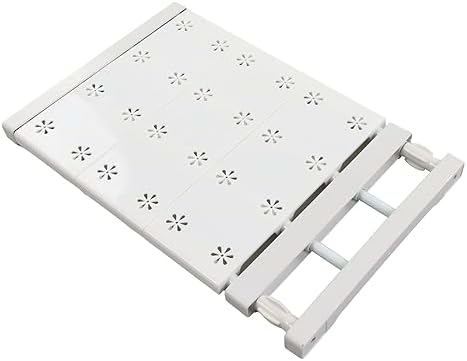EVGATSAUTO Adjustable Telescopic Wardrobe Shelf Divider Closet Organizer Storage Partition Board for Cabinet Bathroom Kitchen Bookcase with ABS Material (Length 38‑60cm/15.0‑23.6in) - Image 3
