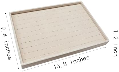 Stratelife 100 Slots Ring Organizer, 13.8" x 9.4" x 1.2", Beige (Pack of 2) - Image 6