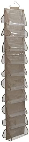 Household Essentials 20-Pocket Closet Shoe File, Beige by HouseholdEssentials