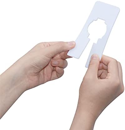 30 PCS Rectangular White Plastic Closet Dividers with a Bonus Marker, Writable and Reusable for Sorting Clothing Size, Color, Size 2” x 5.4’’(Inner Diameter 1.38”) - Image 4