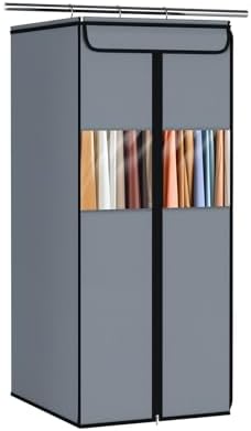 Zilink Suit Garment Bags for Closet Clear Garment Storage 40 in, Grey by Zilink