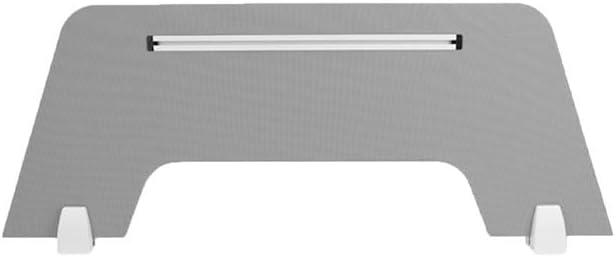 Removable Clamp-on Desk Divider, Portable Table Privacy Board, Freestanding Panel with 2 Clips for Offices Library(Dark Gray,11.8x31.5in) by XLIHAWY