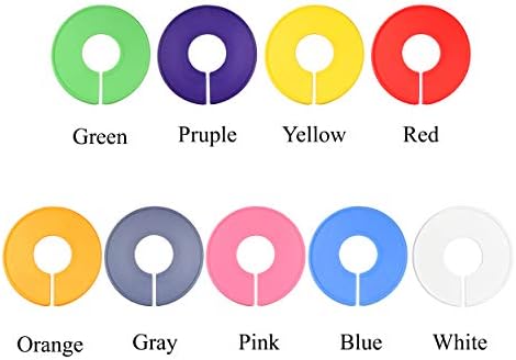 AMT 20 Pack Closet Dividers, Clothing Dividers, Round Clothes Size for Closets with Double Ended Marker Pen (Blank) (20 Pack - Color) - Image 3