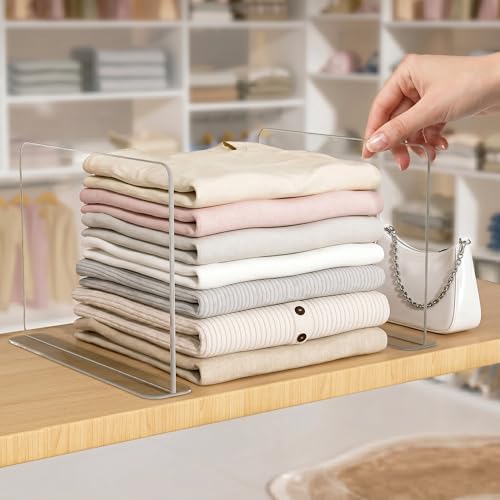Shelf dividers for Closet Organization: Stable Upright Support by Hotbird