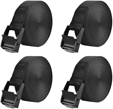 TRIWONDER Tie Down Straps Lashing Straps with Cam Buckle Nylon Webbing Heavy Duty Adjustable for Battery Kayak Motorcycle Cargo Packing by TRIWONDER