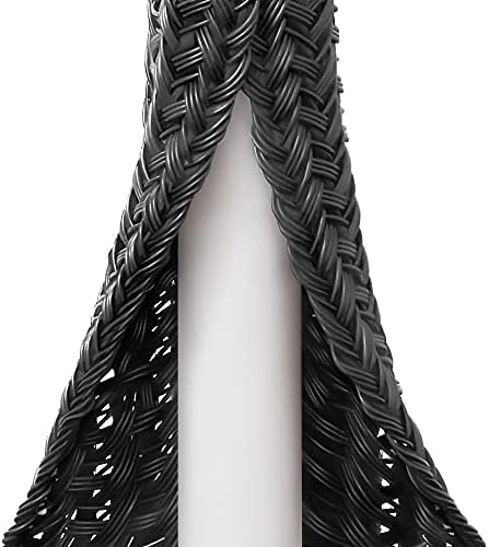 ZhiYo Cable Sleeve, 20ft, 1/4 inch, Black by ZhiYo