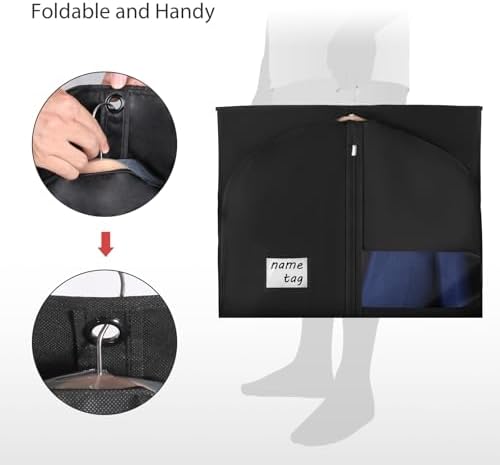 Univivi Suit Bags Garment Bag for Men Storage, 40 Inch, 10 Pack - Image 6