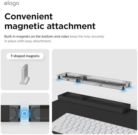 elago Smart Magnetic Desk Mat Pencil Tray - Image 5