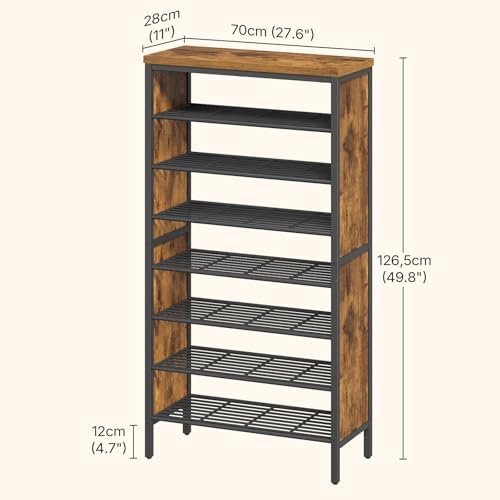 YATINEY 8-Tier Tall Shoe Rack, Large Shoe Storage Organizer for Closet - Image 3