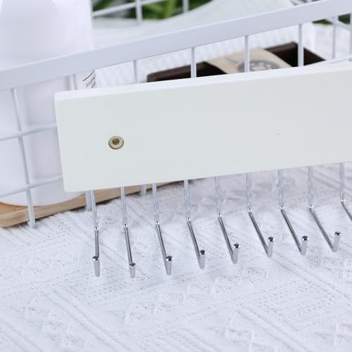 Tie Rack Wall Mounted, 180 Degree Rotating Tie Hanger Belt Holder Organizer Max 20 Storage for Purse, Scarves, Tank Top, Hats, Medals - Image 5