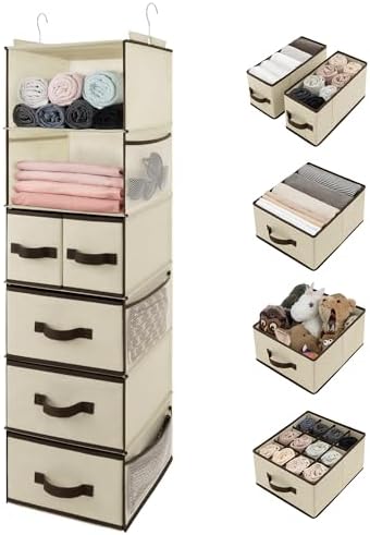 GRANNY SAYS Hanging Closet Organizer, 5 Drawers, 6 Shelves, 6 Pockets by GRANNYSAYS