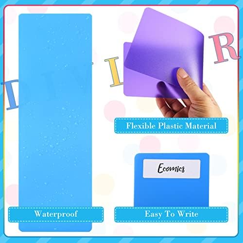 TaoBary 60 Pcs Library Book Dividers with Stickers 4 x 12 Inch 12 Colors - Image 3