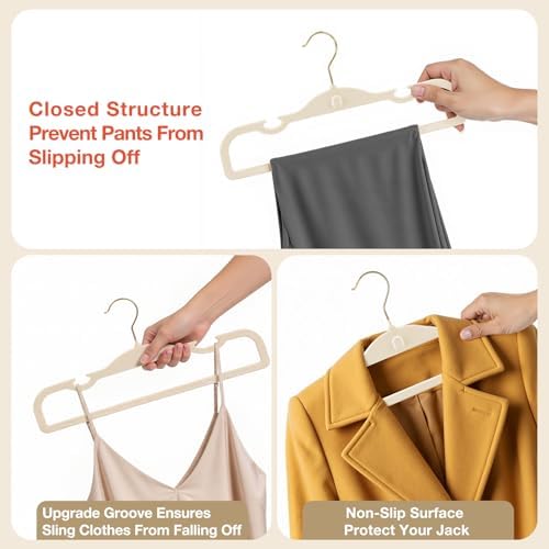 Velvet Pants Hangers 30 Pack Velvet Hangers Non Slip,for Pants Coat - Image 2