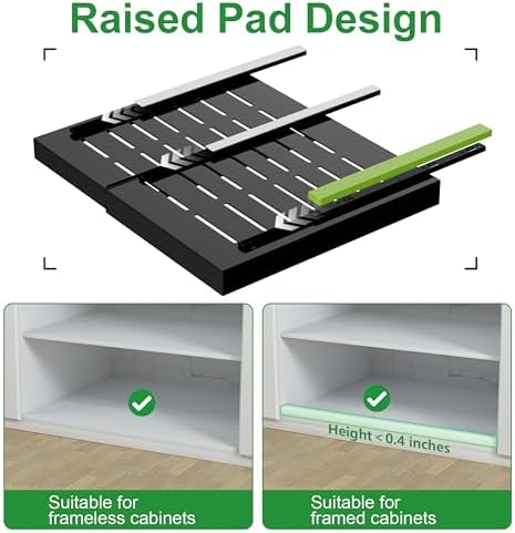 PAKETA 4 Pack Expandable Pull Out Cabinet Organizer,21" Deep - Image 5