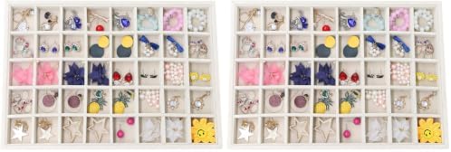 Stratalife 40 Grid Jewelry Organizer Tray, 13.8" x 9.4" x 1.2" (Pack of 2) by Stratalife