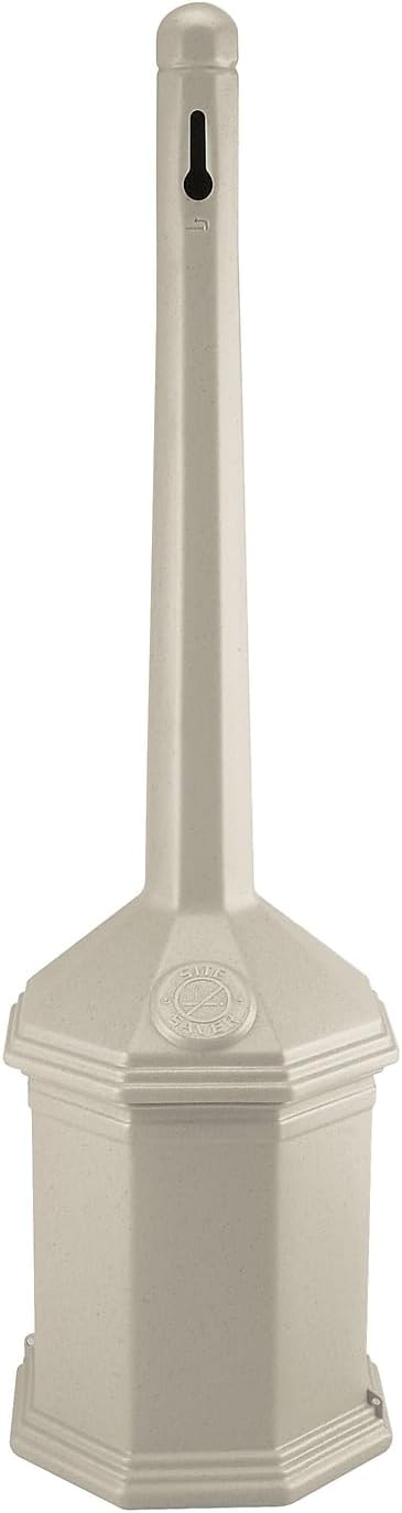Commercial Zone 710302 Smoker's Outpost Site Saver Cigarette Receptacle, Beige