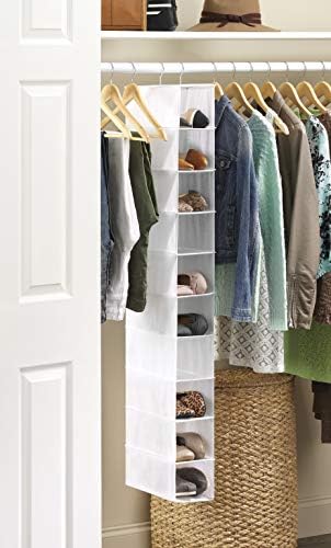 Whitmor Hanging Shoe Shelves 10 Section White - Image 2