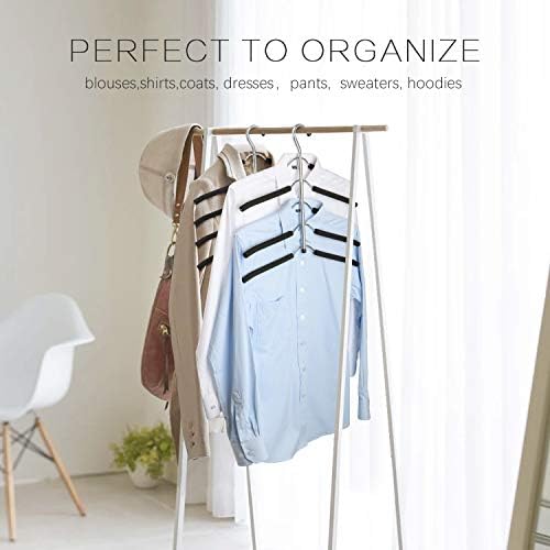 DOIOWN Blouse & Shirt Hangers - Non Slip Space Saving Stainless Steel Closet Organizer (2 Pack) - Image 2