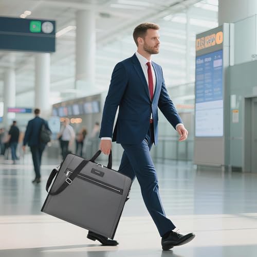 BESMART Garment Bags for Travel, 51" Large Suit Bag for Business Trips - Image 3