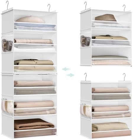 SONGMICS Widended Hanging Closet Organizer and Storage, 6-Tier, Separable by SONGMICSbySONGMICSHOME