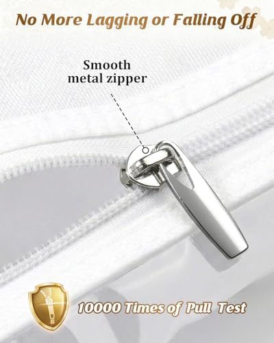 MISSLO Portable 70" Wedding Dress Garment Bag with Bride Tote Bag 8'' Gusseted Dress Bags for Gowns Long 4 Pockets Dress Cover for Women, White - Image 6