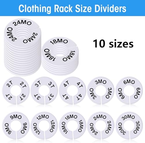 Blulu 20 Round Closet Dividers for Clothing Rack Organizers - Image 2