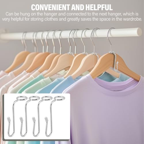 50 Pcs Hanger Connector Hooks, Hanger Extender Hooks Metal - Image 7