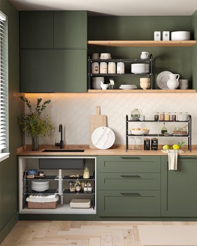 Under Sink Organizers and Storage,Expandable under cabinet organizer Shelf - Image 5