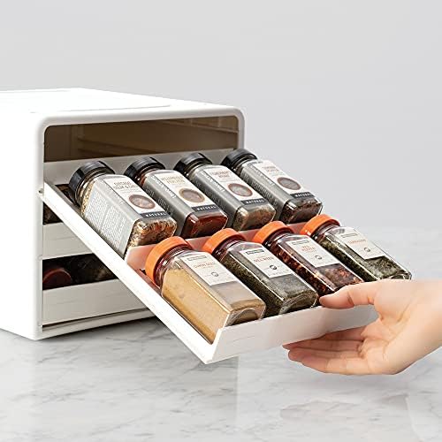 YouCopia SpiceStack® Adjustable Spice Rack Organizer, Pull-Down 24-Bottle Seasonings and Spices Holder for Kitchen Cabinet and Pantry Organization with 104 Included Labels - Image 4