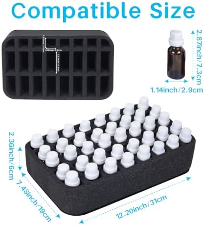 Essential oils Organizer Holder Foam Pad with Slots, can DIY - Image 2