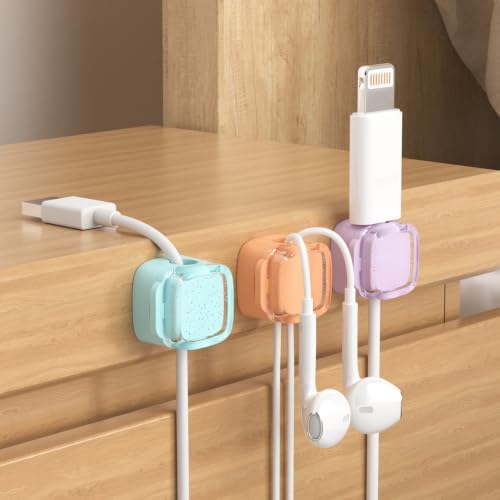 Glitter Magnetic Cable Clips, 2027 Cute Sparkly Charger Cord Holder - Image 2