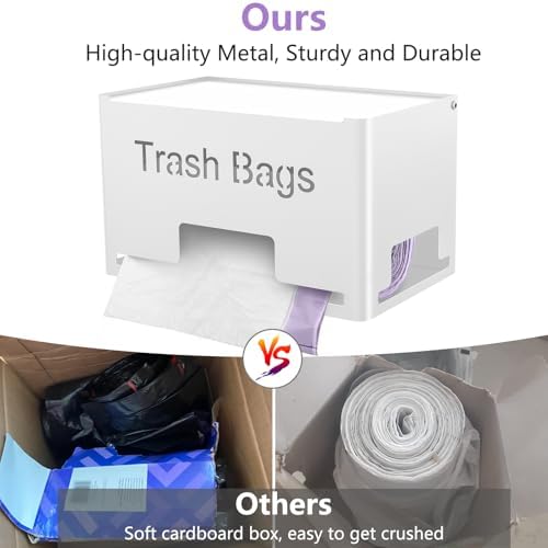 STWWO Extra Large Trash Bag Holder, Garbage Bag Dispenser Holder, White - Image 3
