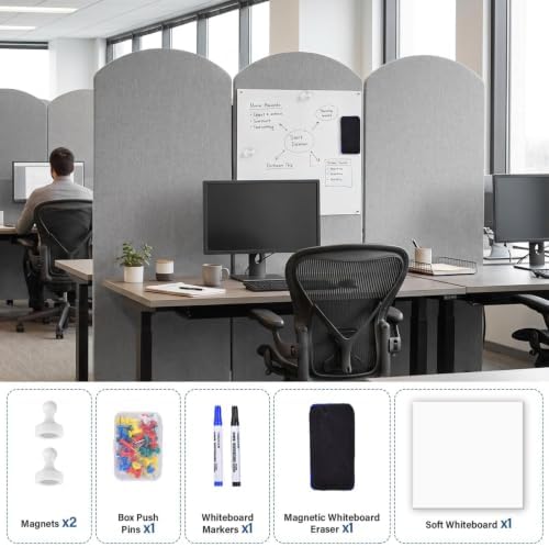 72 x 66 inch Freestandings Privacy Panel 3 Panel 24 inch Panels - Image 2