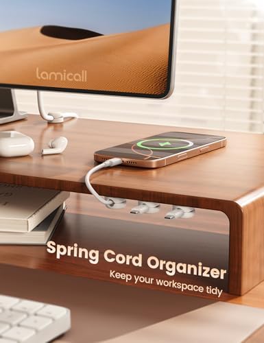Lamicall 12 Pack Spring Cord Organizer, Compact Cable Holder Clips - Image 2