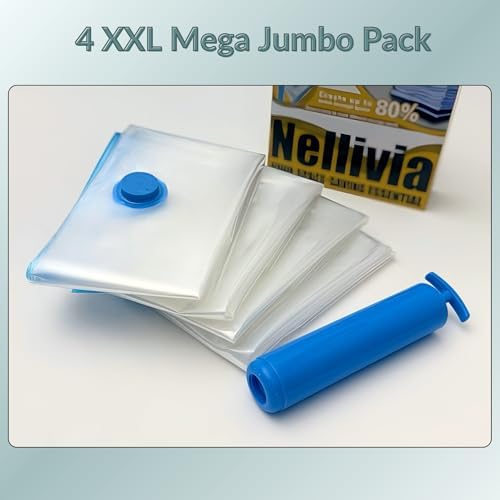 Mega Jumbo XXL Vacuum Seal Space Saver Storage Bags with Pump 4 Pack - Image 4
