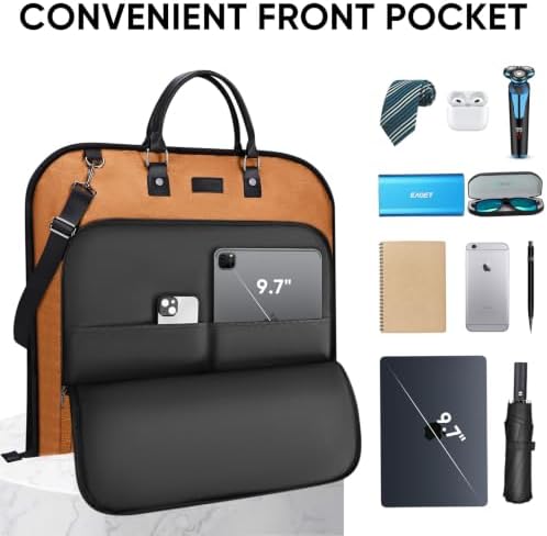 BALEINE Garment Bags for Travel, Water Resistant Carry on Suit Bag - Image 3