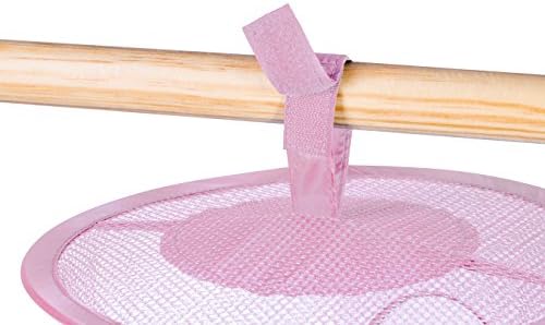 Handy Laundry 5-Shelf Storage Organizer - 12" X 59" - Hang in Your Children's Room or Closet - Fun Way to Organize Kids Toys or Store Gloves, Hats and Mittens - Attaches Easily to Any Rod (Pink) - Image 4