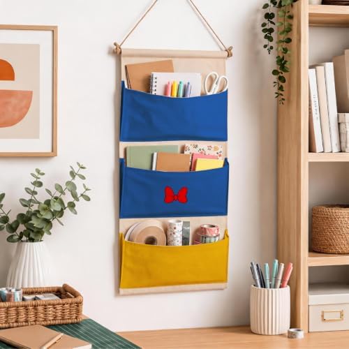 Practical Bow 3-Pocket Hanging Wall Organizer, Space-Saving Door Storage - Image 6