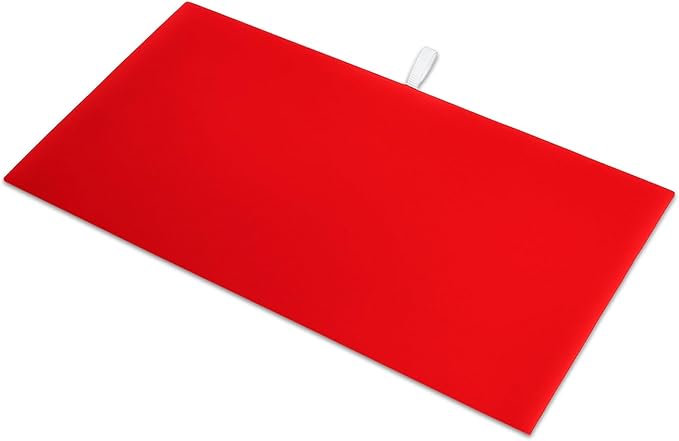 TheDisplayGuys For Your Modern Living 2-Pack Flat Foam Cushion Jewelry Display Pad Inserts - Velvet - Tray/Case Liners - Necklaces, Bracelets, Watches (Red) by The Display Guys