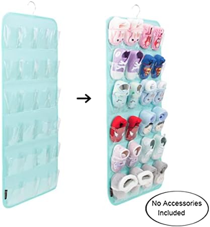 PACMAXI Over The Door Shoes Organizer for 12 Pairs of Baby Shoes Boys Girl - Image 2