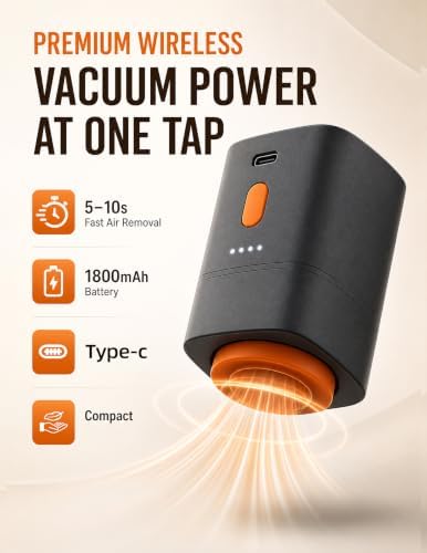 18-Pack Travel Vacuum Bags for Clothes with Rechargeable Cordless Pump - Image 4