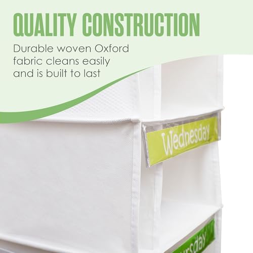 Kids Clothes Organizer, Weekly Clothes Organizer for Kids, Weekday, 6 Shelf - Image 6